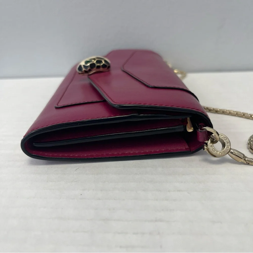 Bvlgari Serpenti Forever Wallet on Chain - Red - Picture 7 of 15